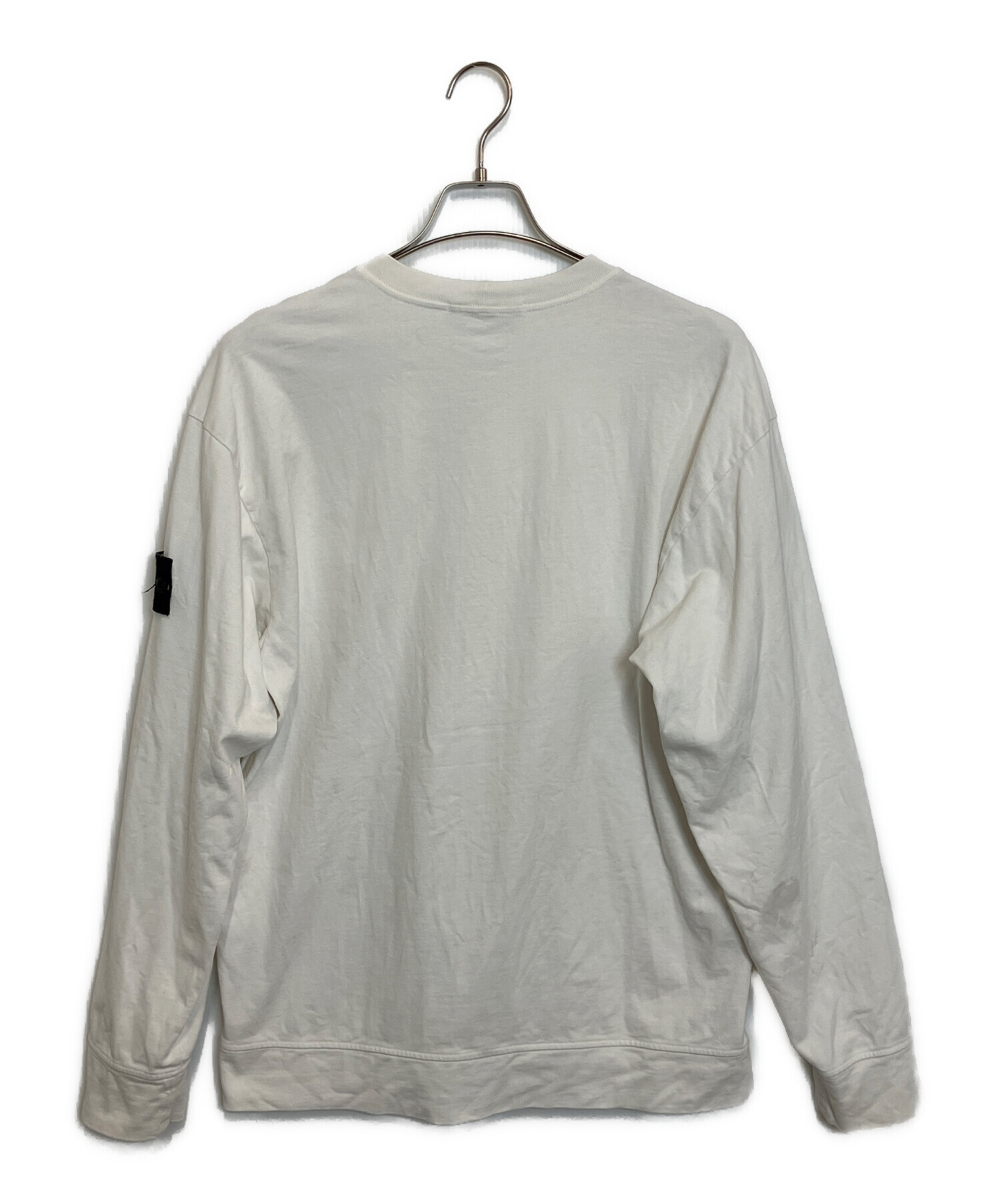 STONE (ストーンアイランド) 04AW MADE IN ITALY 生成り色 モックネック L/S Tシャツ メンズ  XL【中古】【ブランド古着バズストア】 中古・古着通販】STONE ISLAND (ストーンアイランド) 長袖Tシャツ