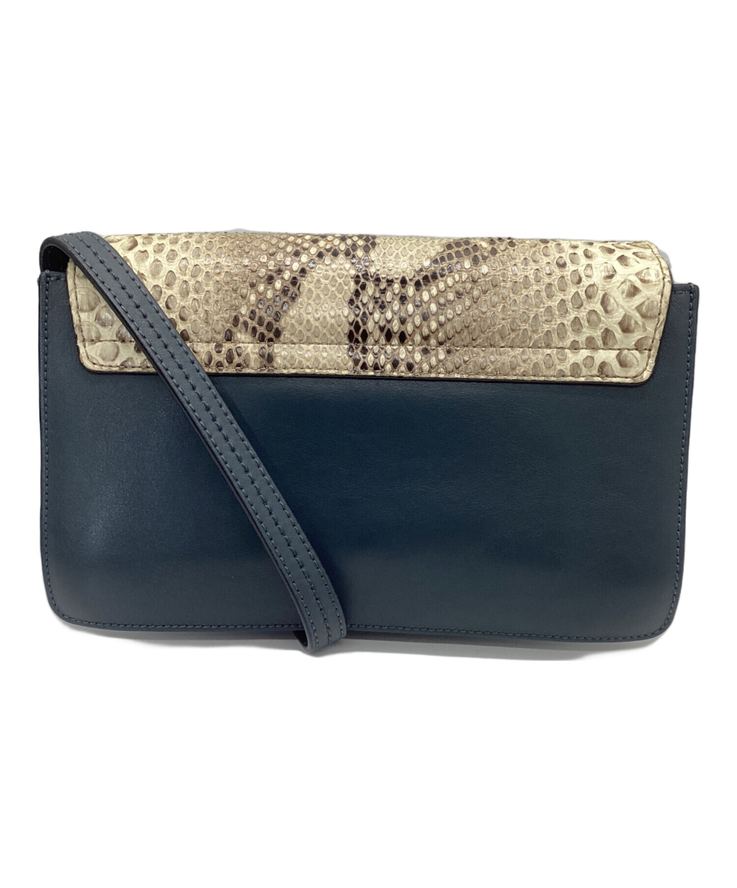 中古・古着通販】Chloe (クロエ) ショルダーバッグ ネイビー｜ブランド 