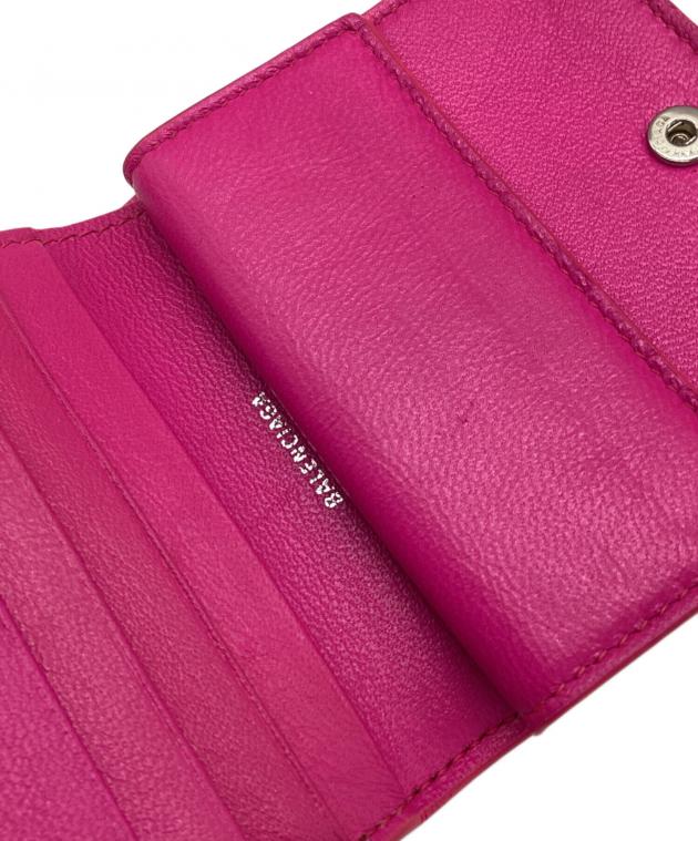 本日お値下げ！BALENCIAGA 二つ折り財布 ピンク【used】 BALENCIAGA 二つ折り財布 ピンク【used】