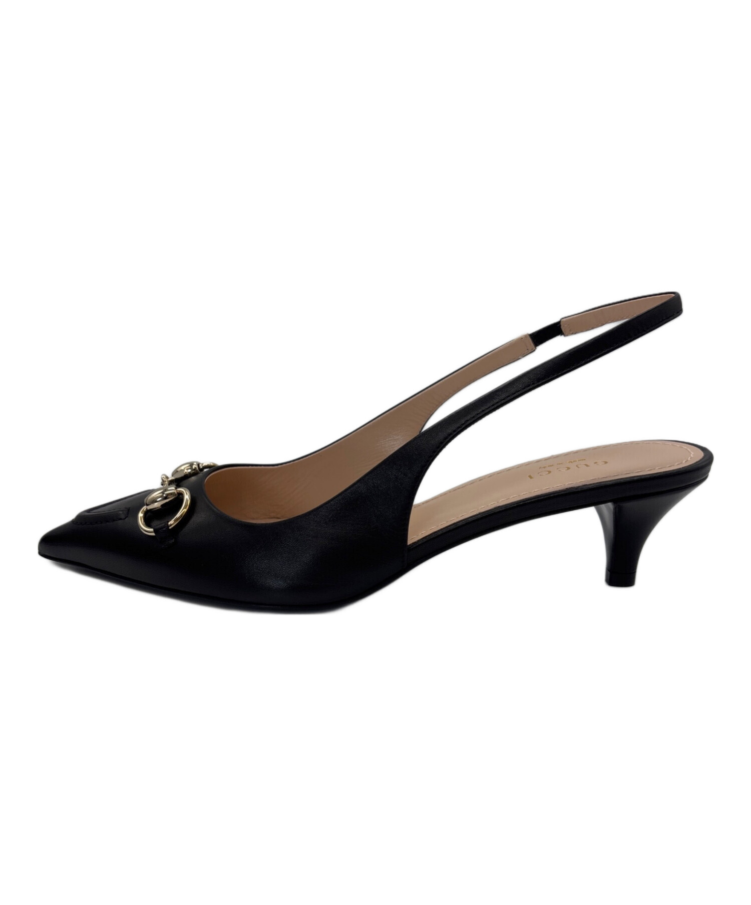 中古・古着通販】GUCCI (グッチ) ホースビットスリングバックパンプス