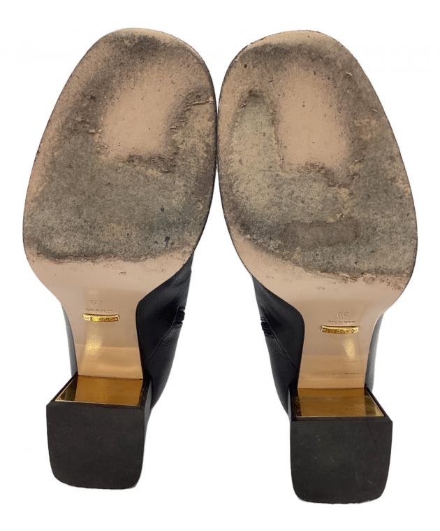中古・古着通販】GUCCI (グッチ) ホースビットアンクルブーツ ブラック