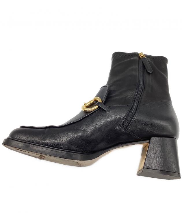 【未使用保管品】2F372/グッチ/アンクルブーツ/ブーツ/GGロゴ/26.5 GUCCI☆GGニット ウィメンズ アンクルブーツ☆すぐ届く！ (GUCCI