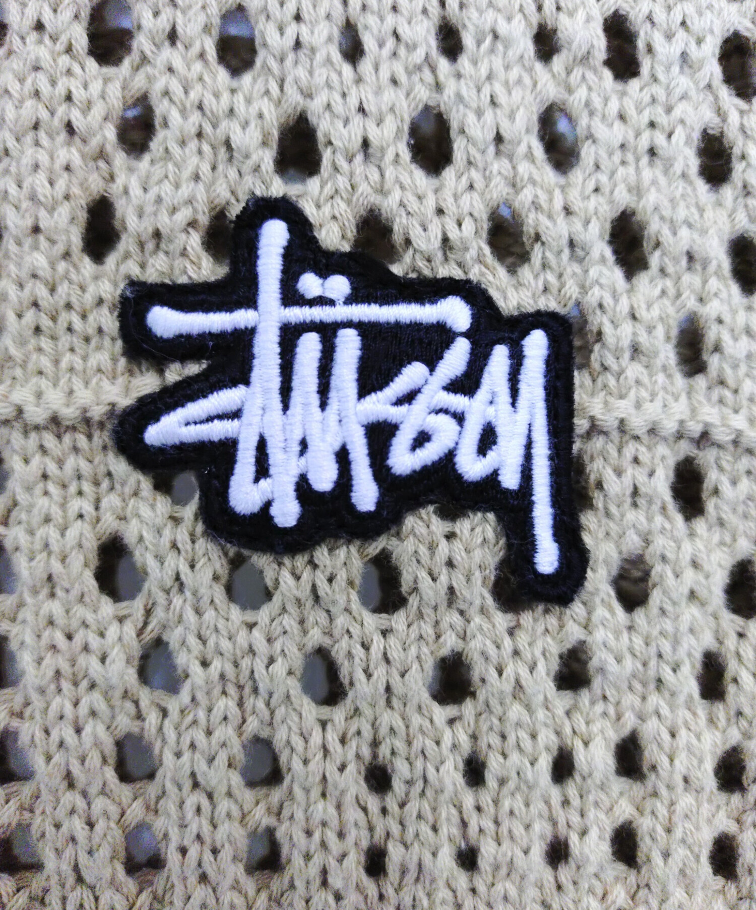 中古・古着通販】stussy (ステューシー) crochet shirts ベージュ 