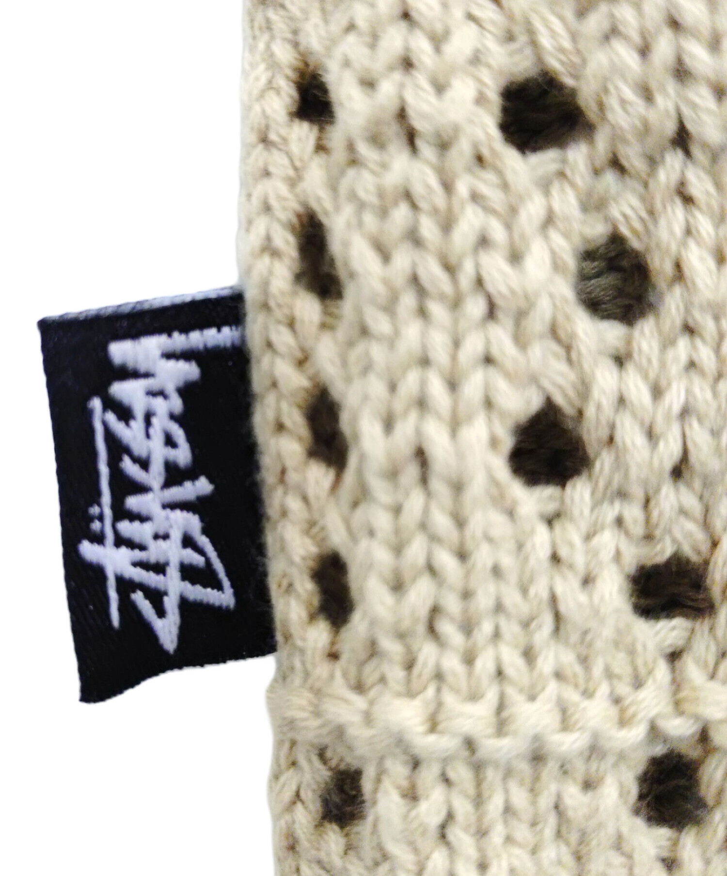 中古・古着通販】stussy (ステューシー) crochet shirts ベージュ