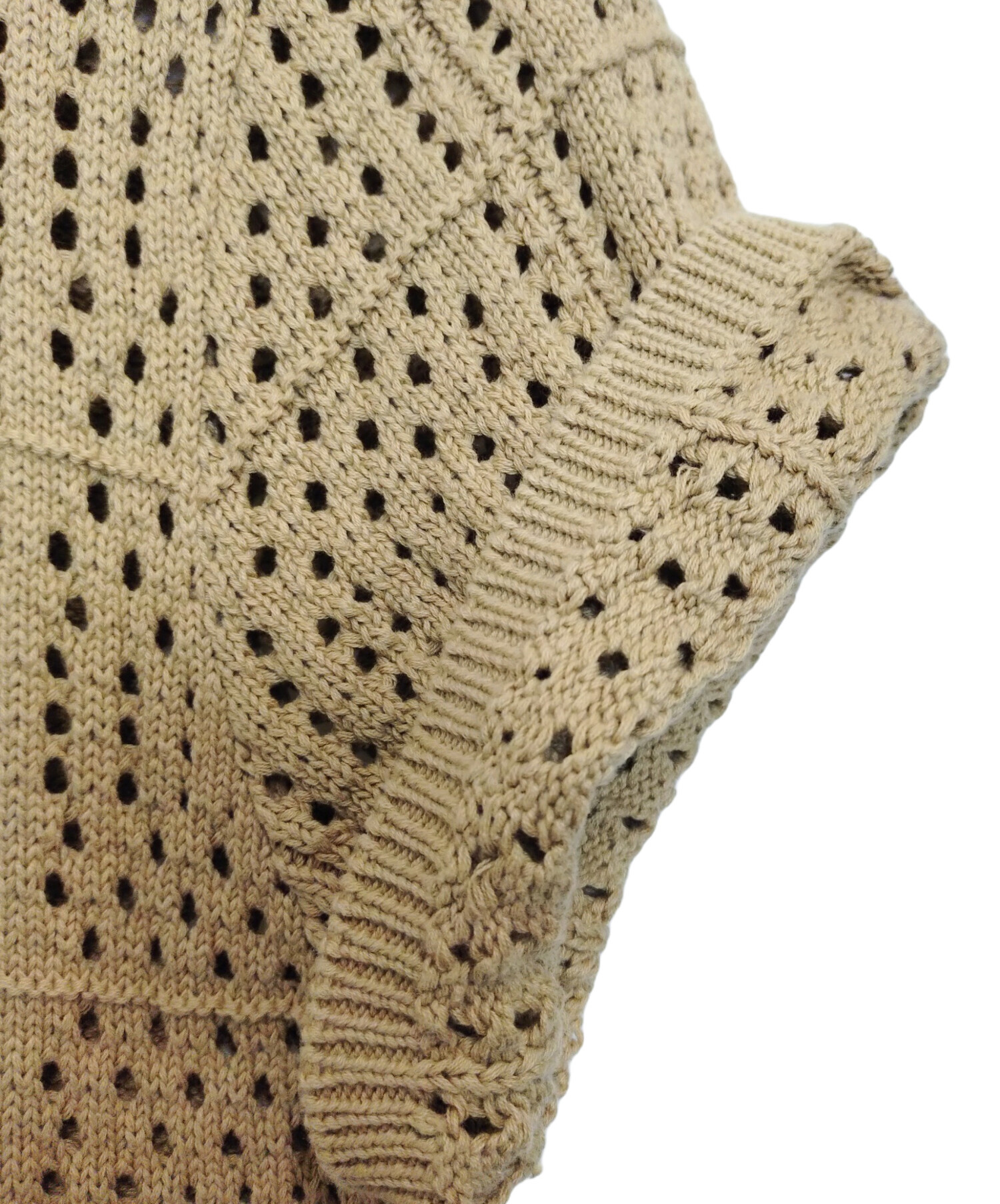 中古・古着通販】stussy (ステューシー) crochet shirts ベージュ