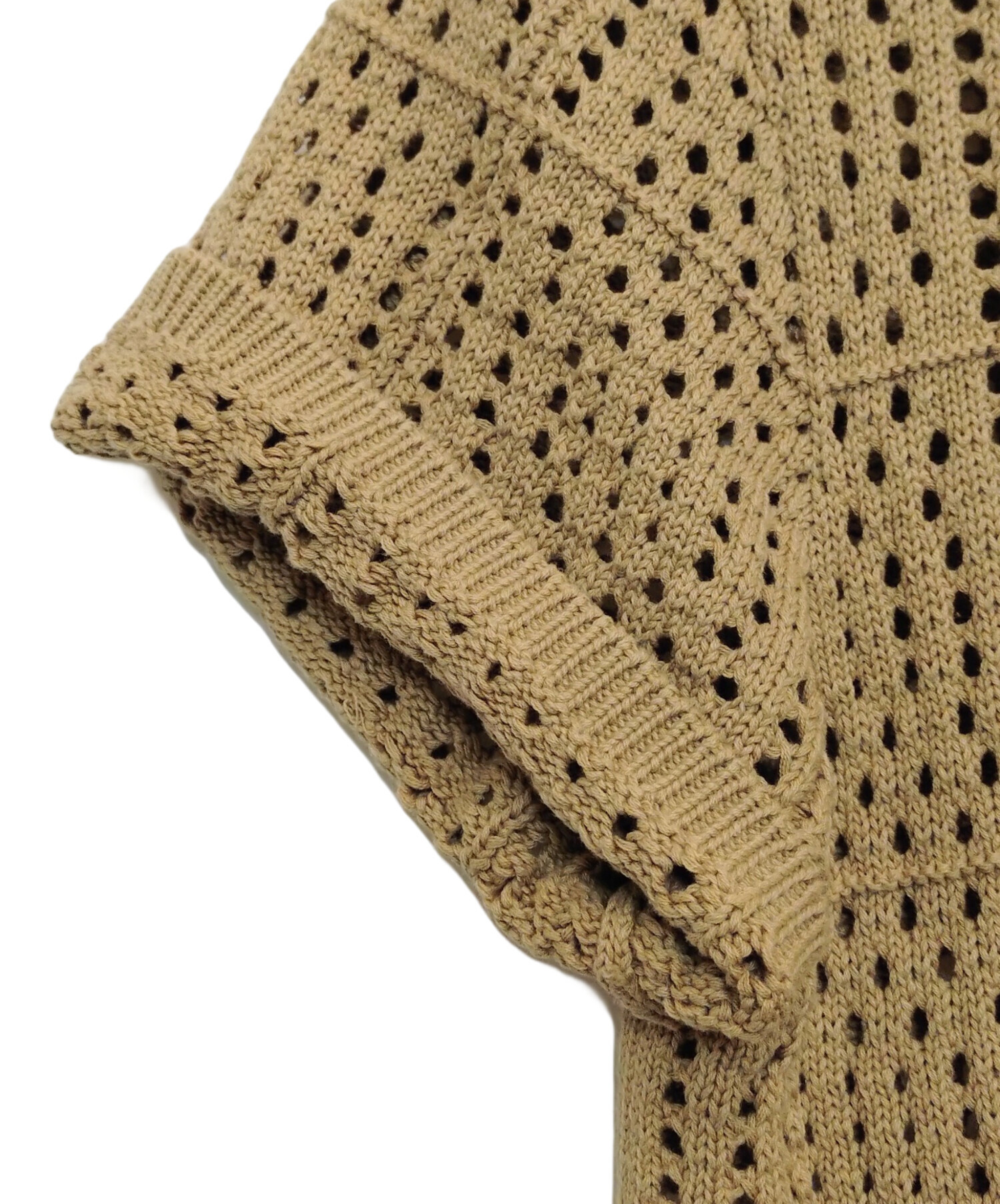中古・古着通販】stussy (ステューシー) crochet shirts ベージュ