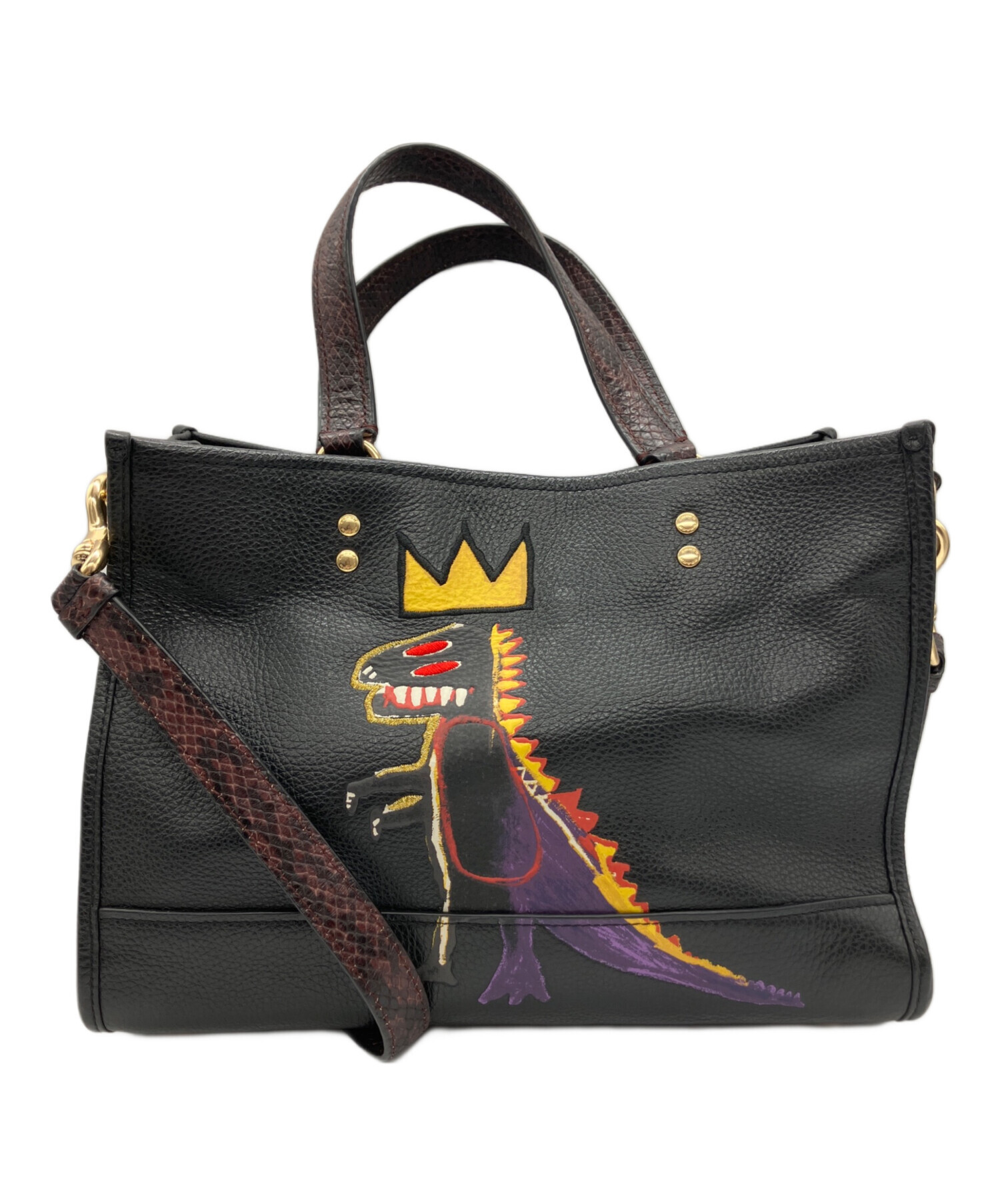 中古・古着通販】COACH (コーチ) 2WAYバッグ ブラック｜ブランド・古着