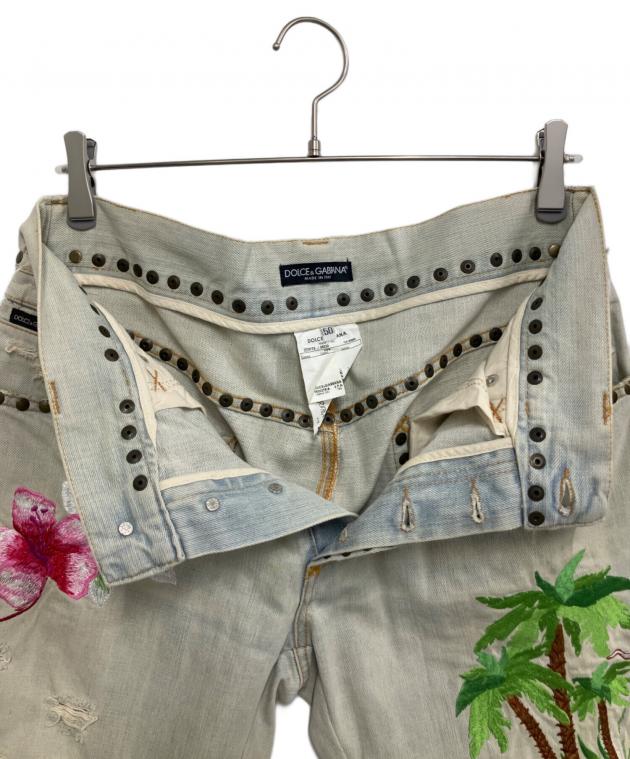 中古・古着通販】DOLCE & GABBANA (ドルチェ＆ガッバーナ) 刺繍デニム