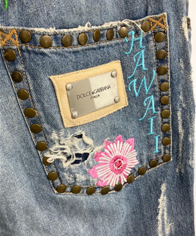 中古・古着通販】DOLCE & GABBANA (ドルチェ＆ガッバーナ) 刺繍デニム