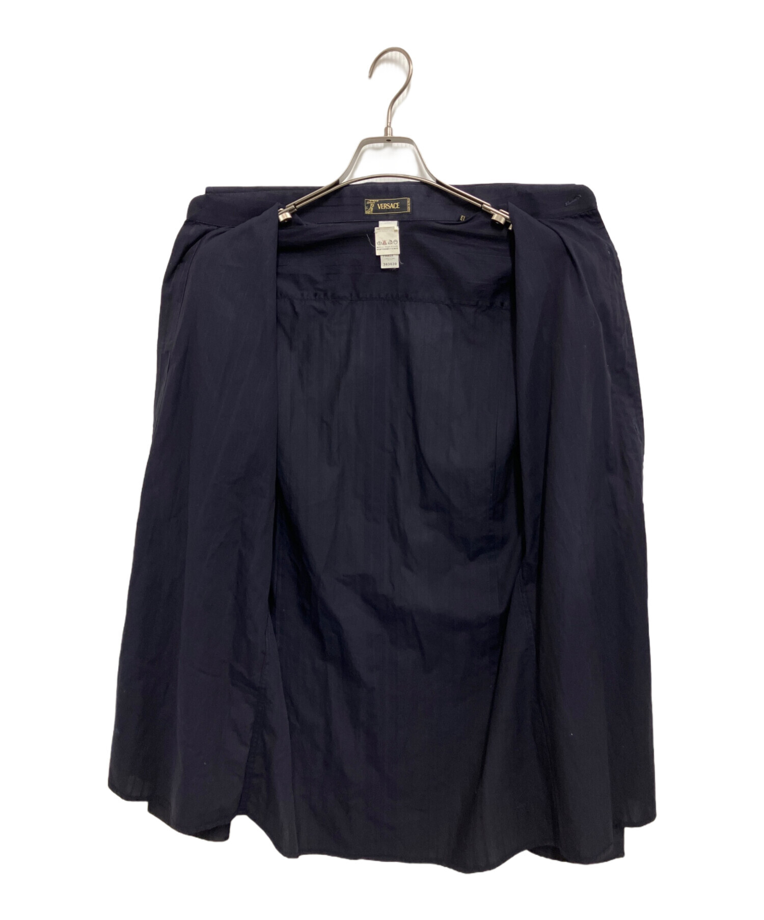 中古・古着通販】VERSACE (ヴェルサーチェ) ストライプシャツ ネイビー