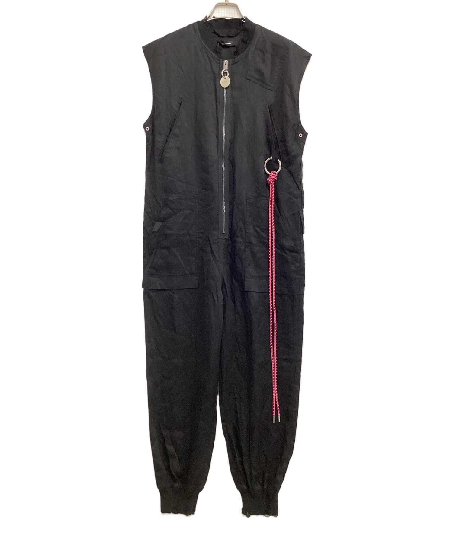中古・古着通販】DIESEL (ディーゼル) ジャンプスーツ ブラック サイズ