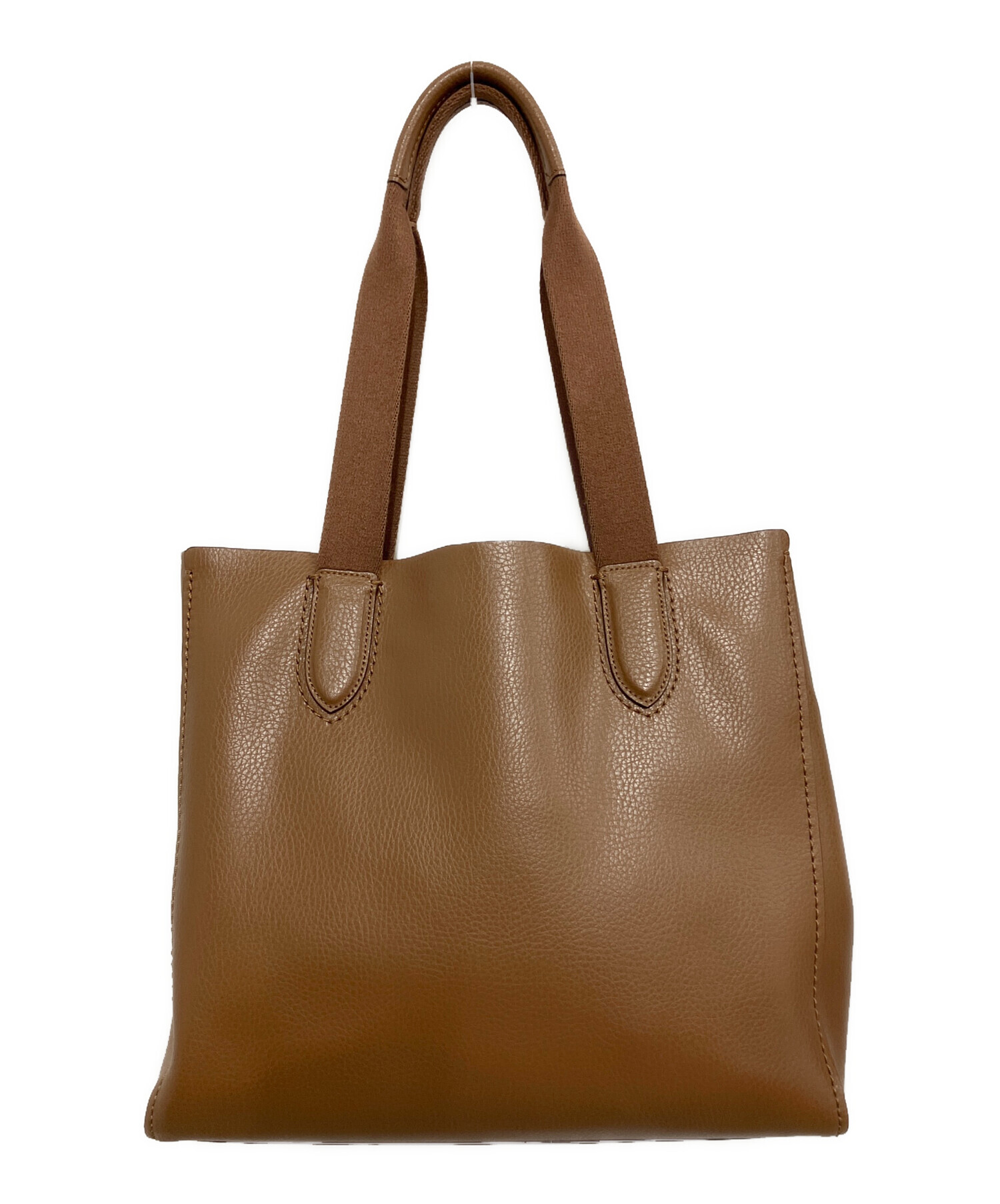 中古・古着通販】COACH (コーチ) レザートートバッグ ブラウン