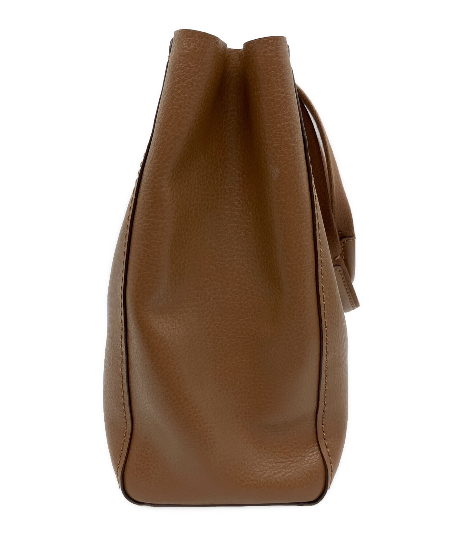 中古・古着通販】COACH (コーチ) レザートートバッグ ブラウン