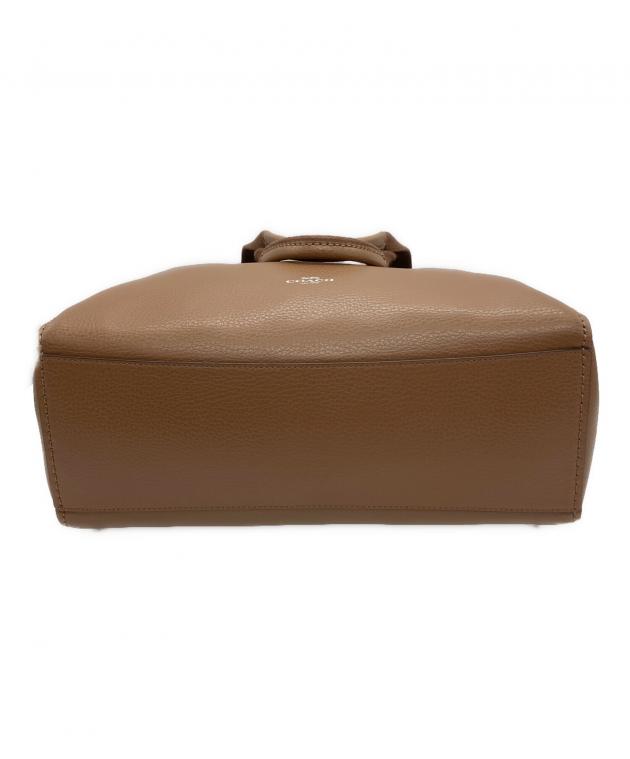 中古・古着通販】COACH (コーチ) レザートートバッグ ブラウン
