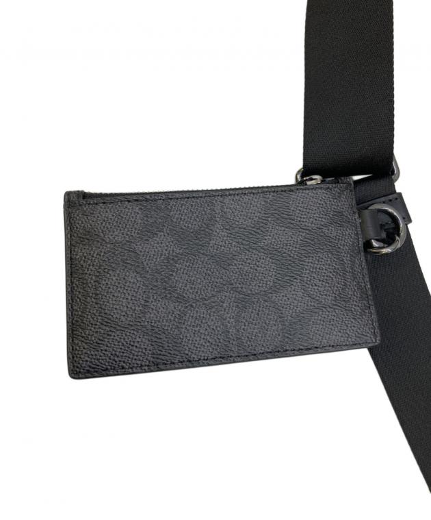コーチ アクセルクロスボディバッグ  CV762【Aランク】(中古) 中古・古着通販】COACH (コーチ) アクセルクロスボディバッグ グレー