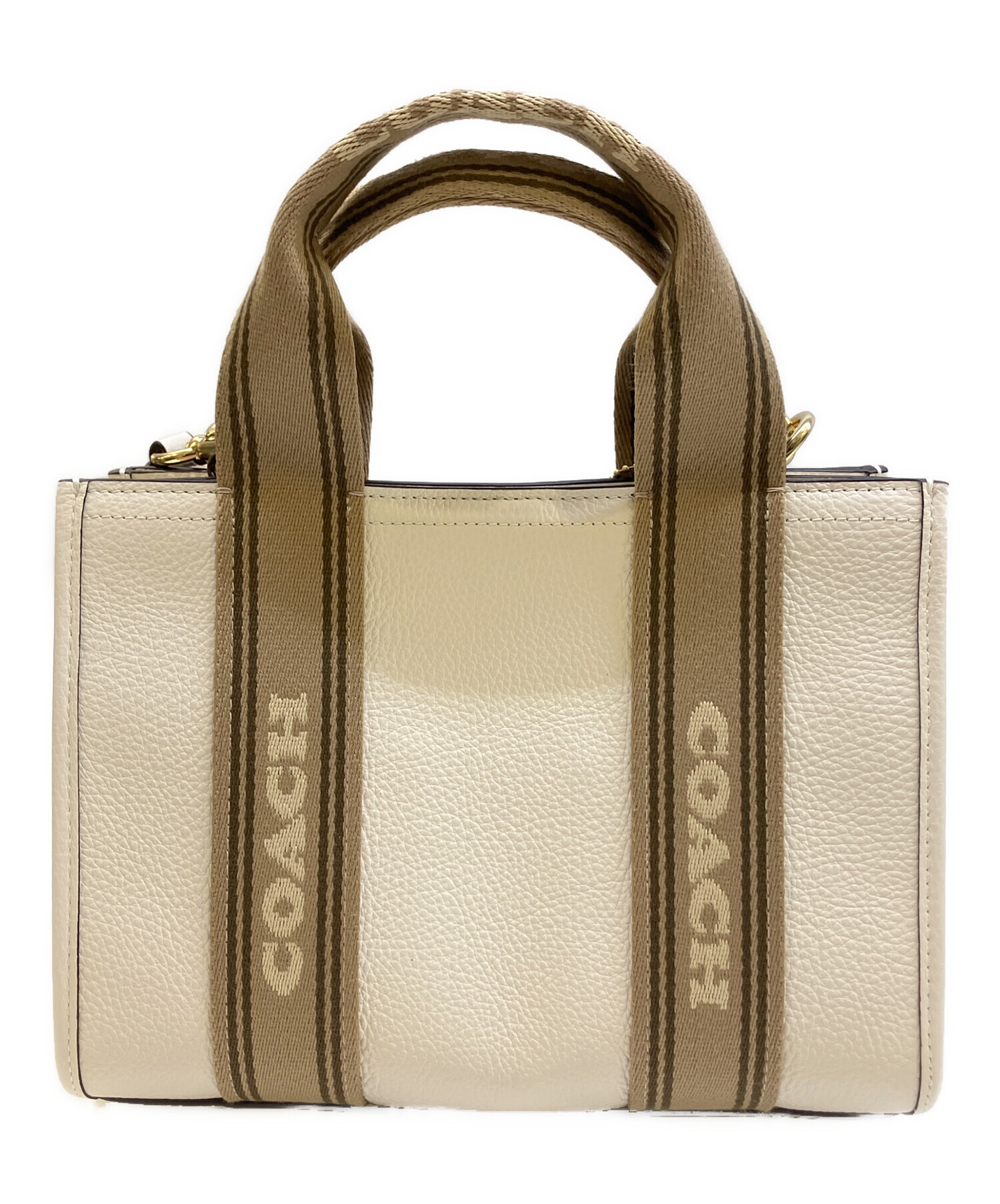中古・古着通販】COACH (コーチ) 2wayトートバッグ ホワイト｜ブランド 