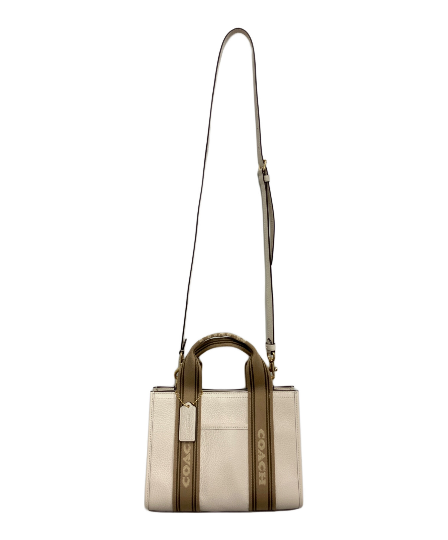 中古・古着通販】COACH (コーチ) 2wayトートバッグ ホワイト｜ブランド