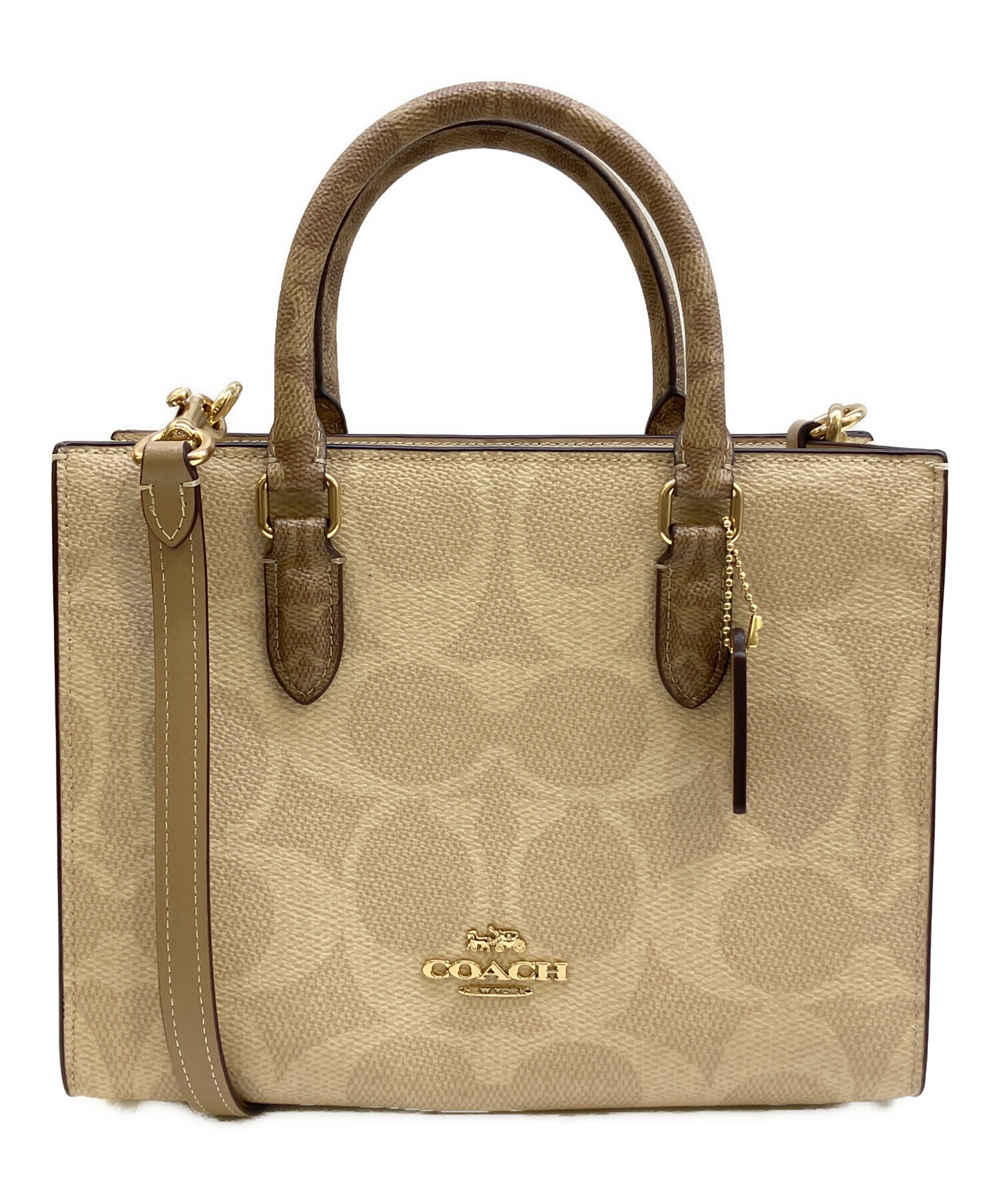 中古・古着通販】COACH (コーチ) 2WAYバッグ ホワイト｜ブランド・古着