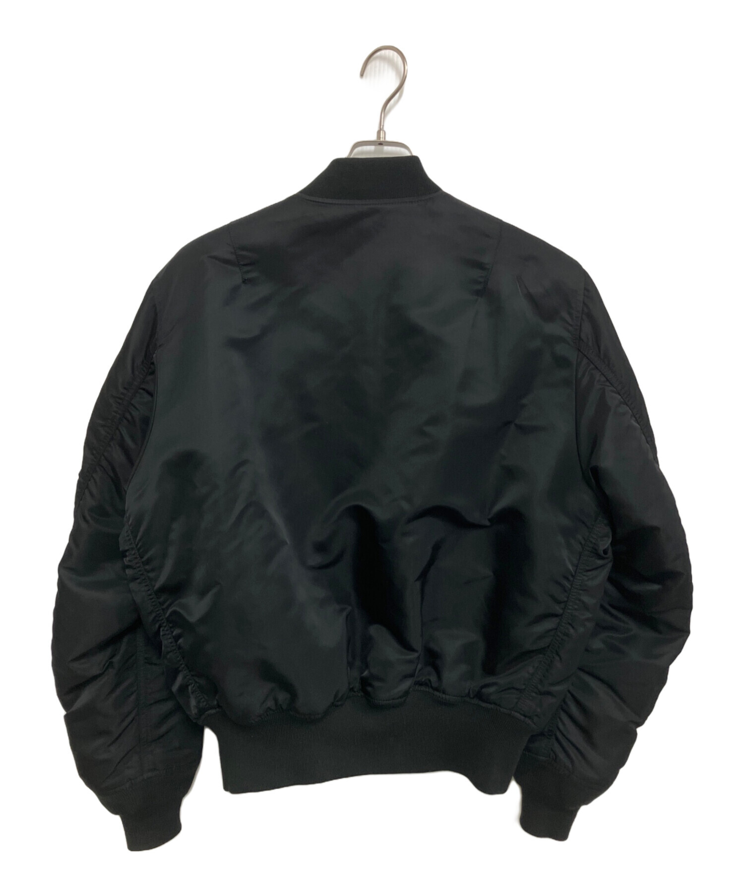 ALPHA INDUSTRIES ブラック フライトジャケット リバーシブル 中古・古着通販】ALPHA (アルファ) リバーシブルフライトジャケット