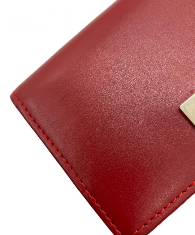 中古・古着通販】GUCCI (グッチ) 2つ折り財布 レッド×ベージュ