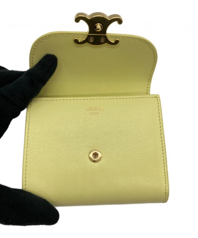 中古・古着通販】CELINE (セリーヌ) 3つ折り財布 イエロー｜ブランド
