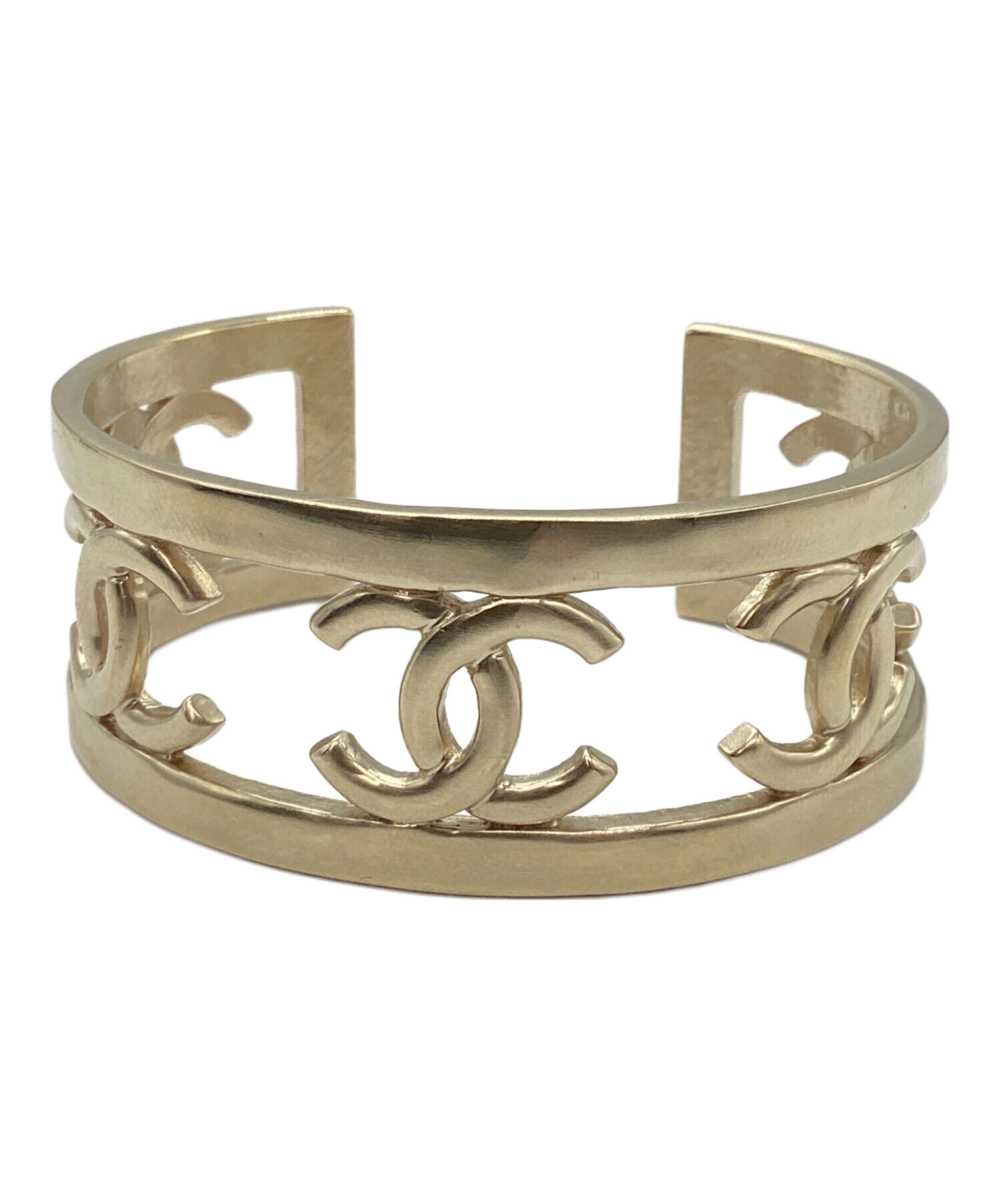 中古・古着通販】CHANEL (シャネル) バングル シャンパンゴールド