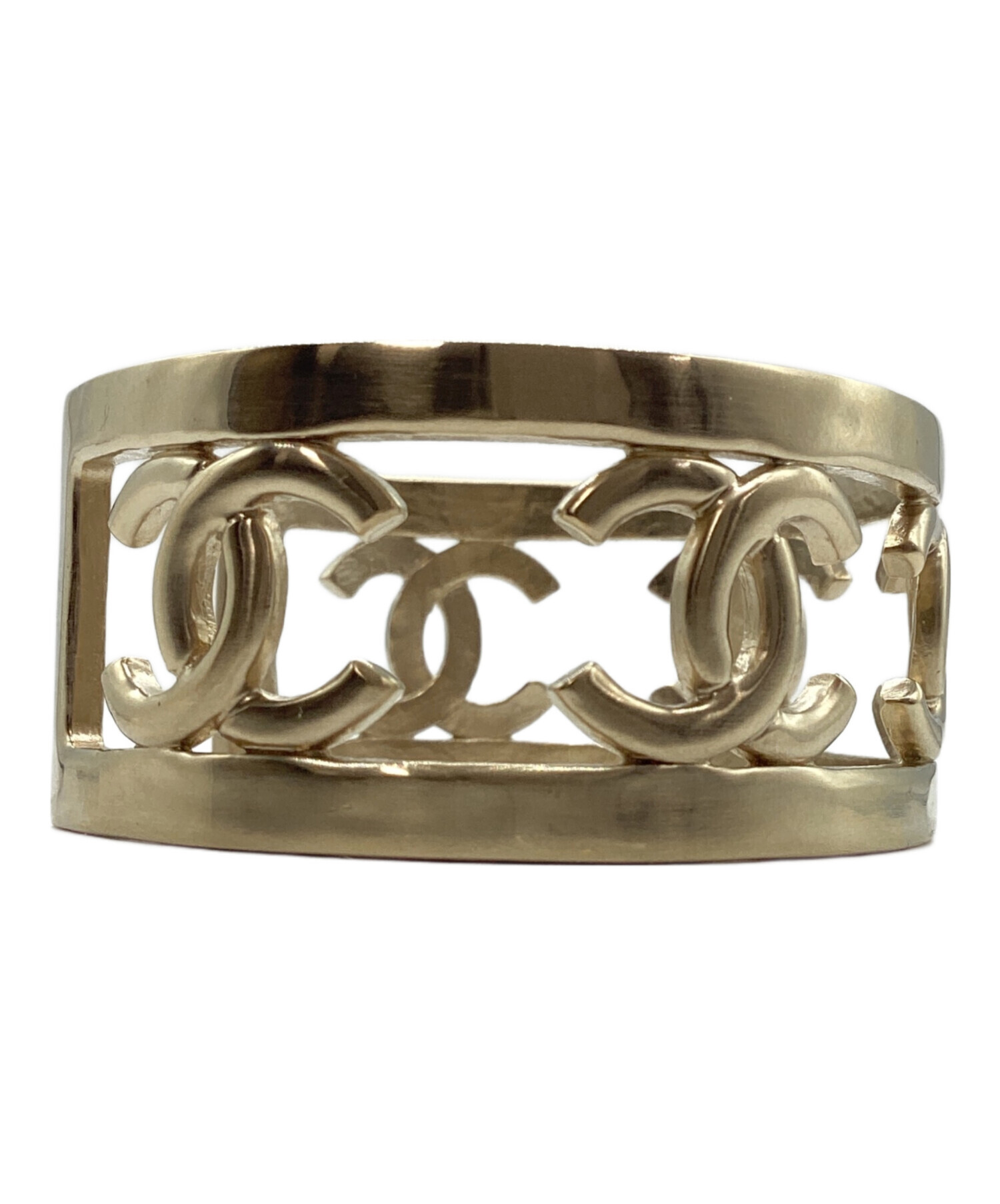 中古・古着通販】CHANEL (シャネル) バングル シャンパンゴールド