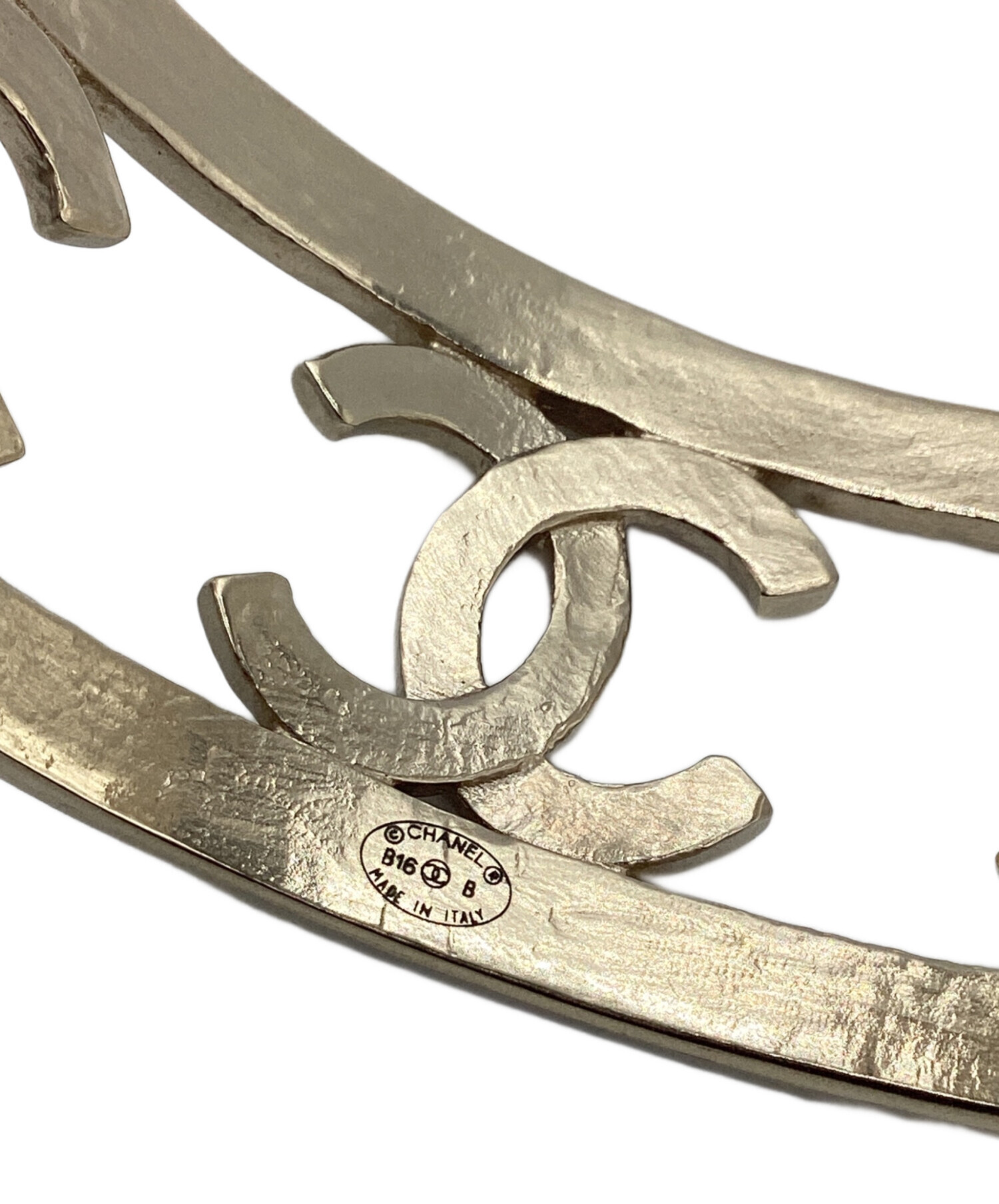 中古・古着通販】CHANEL (シャネル) バングル シャンパンゴールド