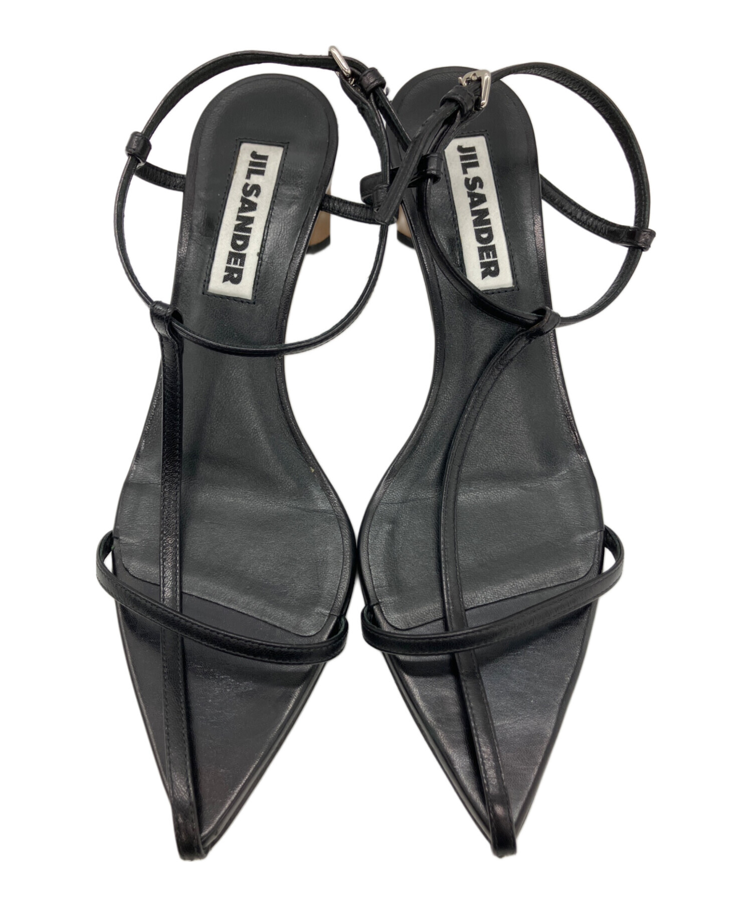 中古・古着通販】JIL SANDER (ジルサンダー) サンダル ブラック サイズ