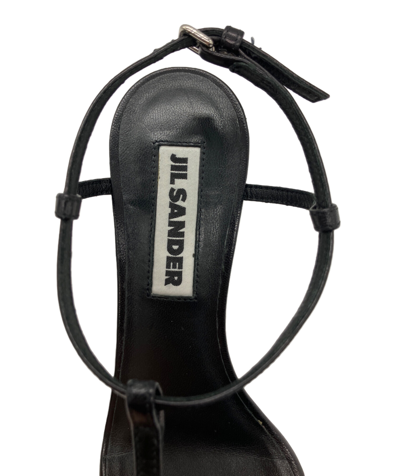 中古・古着通販】JIL SANDER (ジルサンダー) サンダル ブラック サイズ