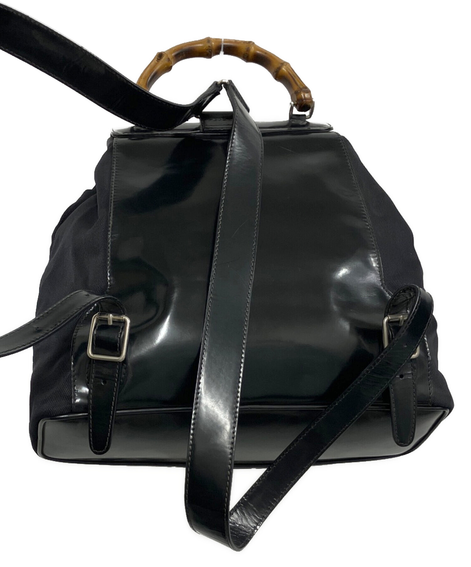 中古・古着通販】GUCCI (グッチ) バンブーリュック ブラック｜ブランド