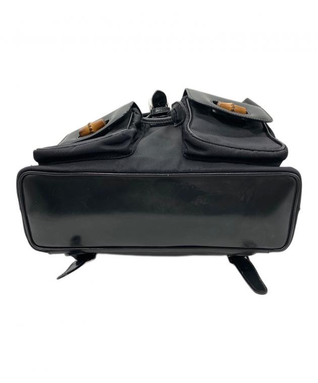 中古・古着通販】GUCCI (グッチ) バンブーリュック ブラック｜ブランド