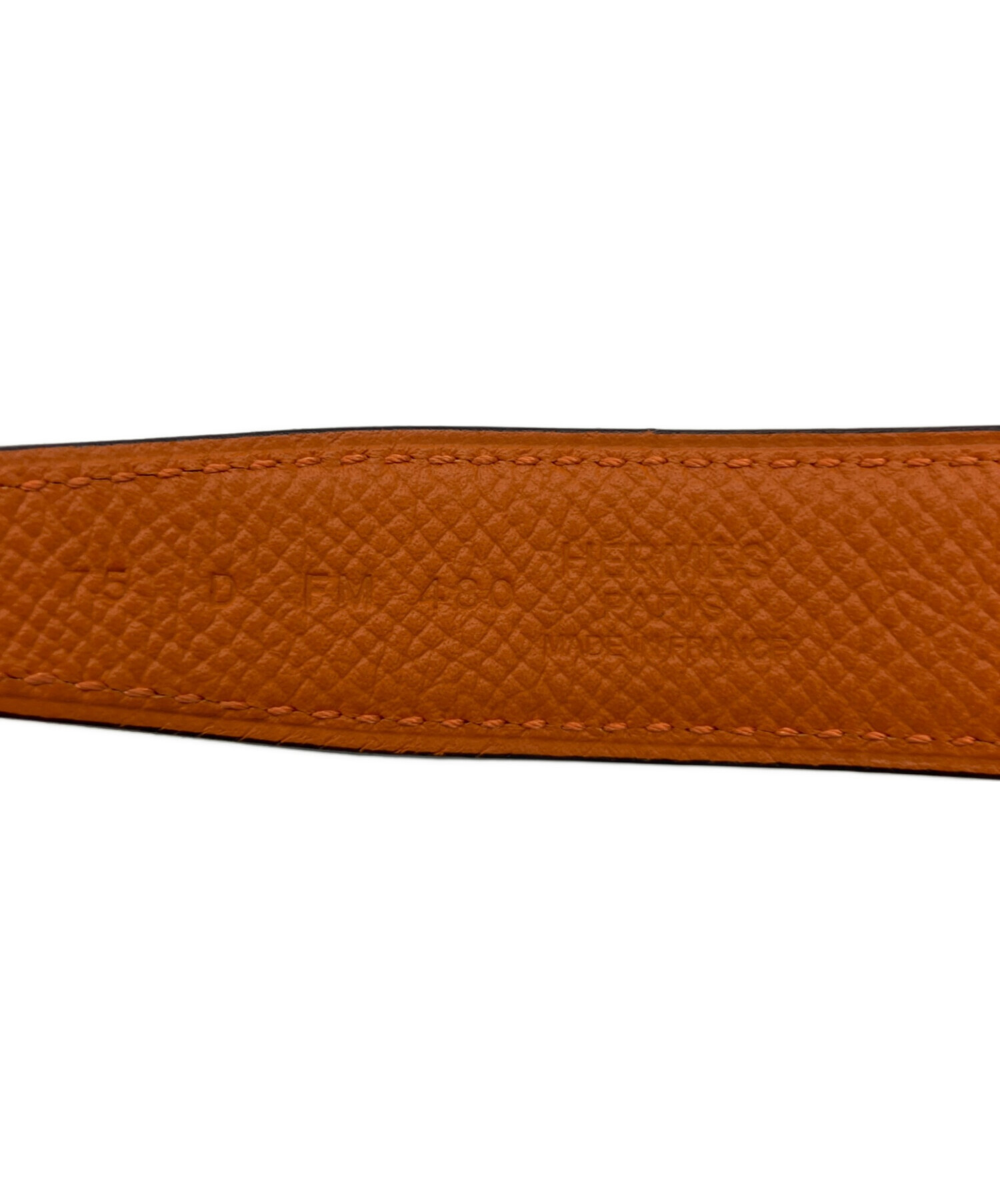 中古・古着通販】HERMES (エルメス) レザーベルト ブラック 中古・古着通販】HERMES (エルメス) レザーベルト ブラック