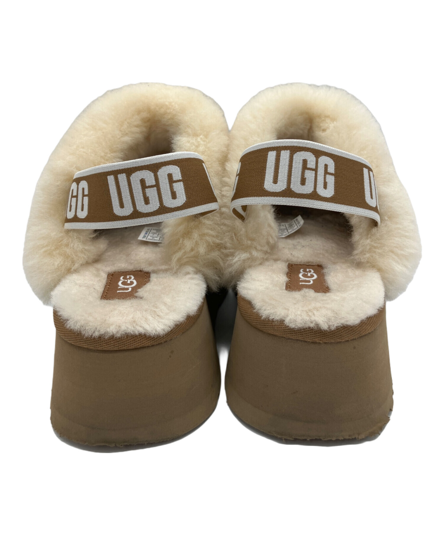 試着のみ　UGG ブラウン ムートンイヤーマフ完売品 中古・古着通販】UGG (アグ) ムートンサンダル ブラウン サイズ:24