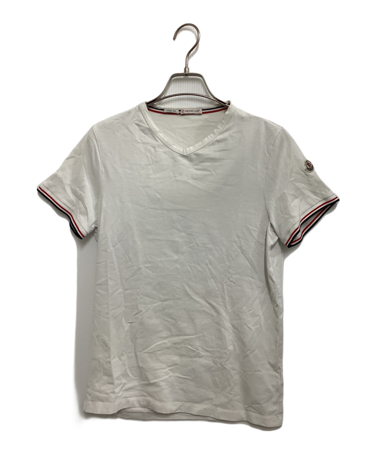 中古・古着通販】MONCLER (モンクレール) 半袖カットソー ホワイト