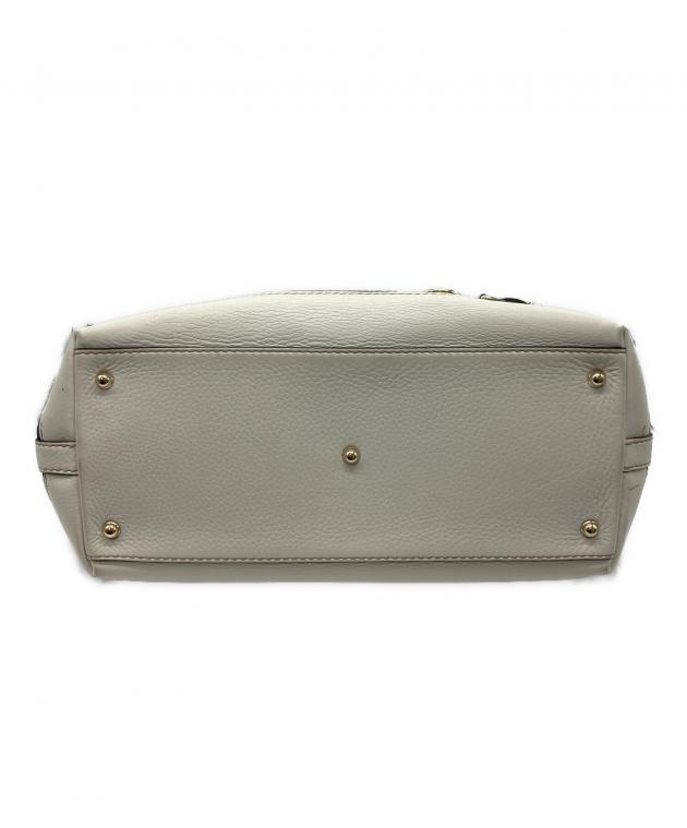 中古・古着通販】GUCCI (グッチ) レザートートバッグ ホワイト