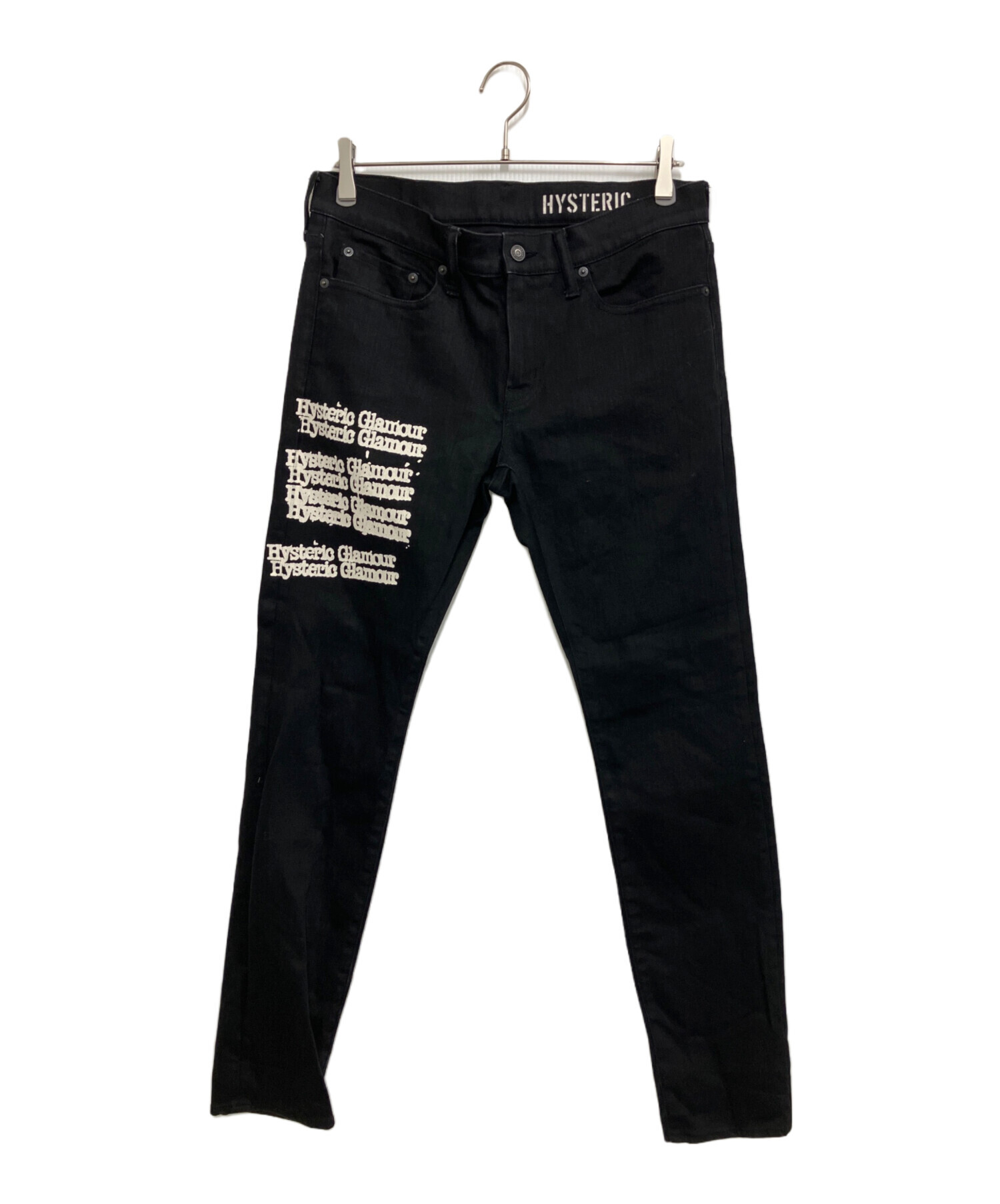 ヒステリックグラマー　ブラックデニム　W34 HYSTERIC GLAMOUR - 【人気定番商品】 ブラックデニムスリムパンツ