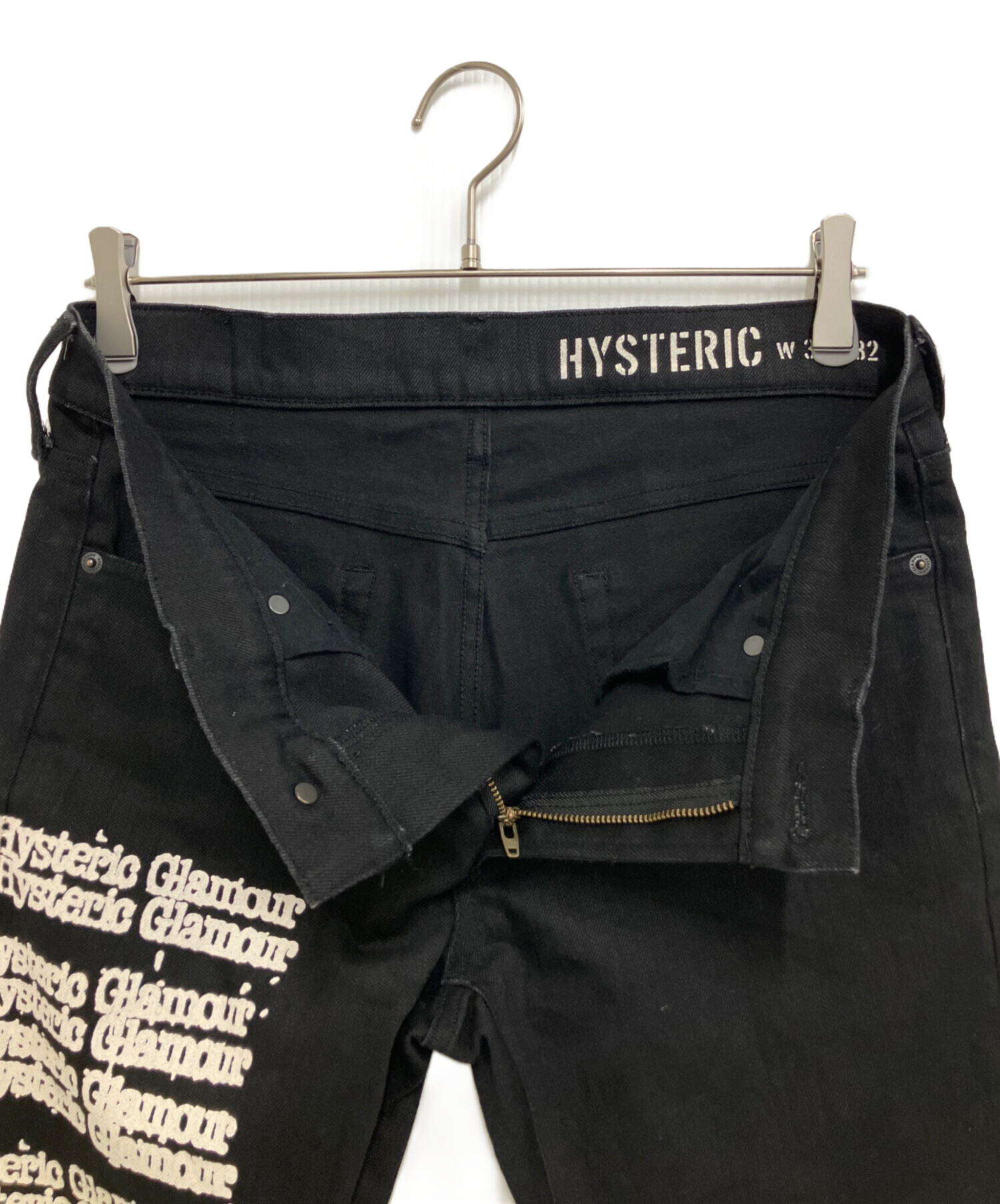 ヒステリックグラマー　デニムパンツ　ヴィンテージ加工　ブラック　W31 L32 中古・古着通販】Hysteric Glamour (ヒステリックグラマー) デニム