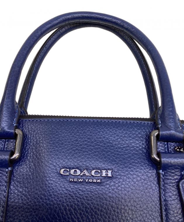 美品⭐︎coach 2wayバッグ 中古・古着通販】COACH (コーチ) 2WAYバッグ ブルー｜ブランド・古着