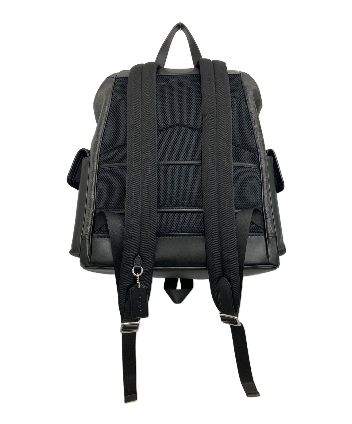 中古・古着通販】COACH (コーチ) リュック ブラック×ブルー｜ブランド