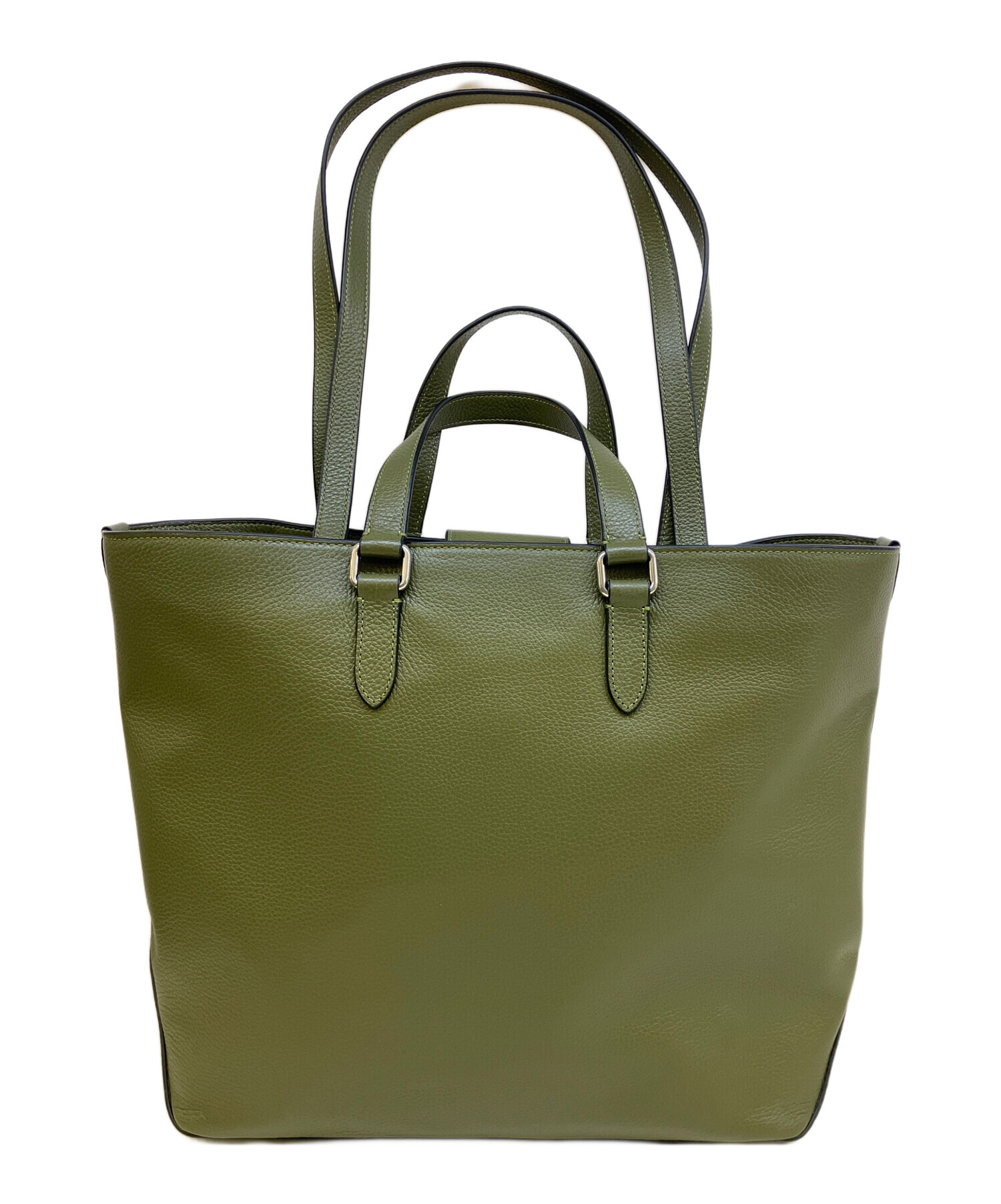 Mackeyページ COACH トートバック 中古・古着通販】COACH (コーチ) トートバッグ カーキ｜ブランド・古着