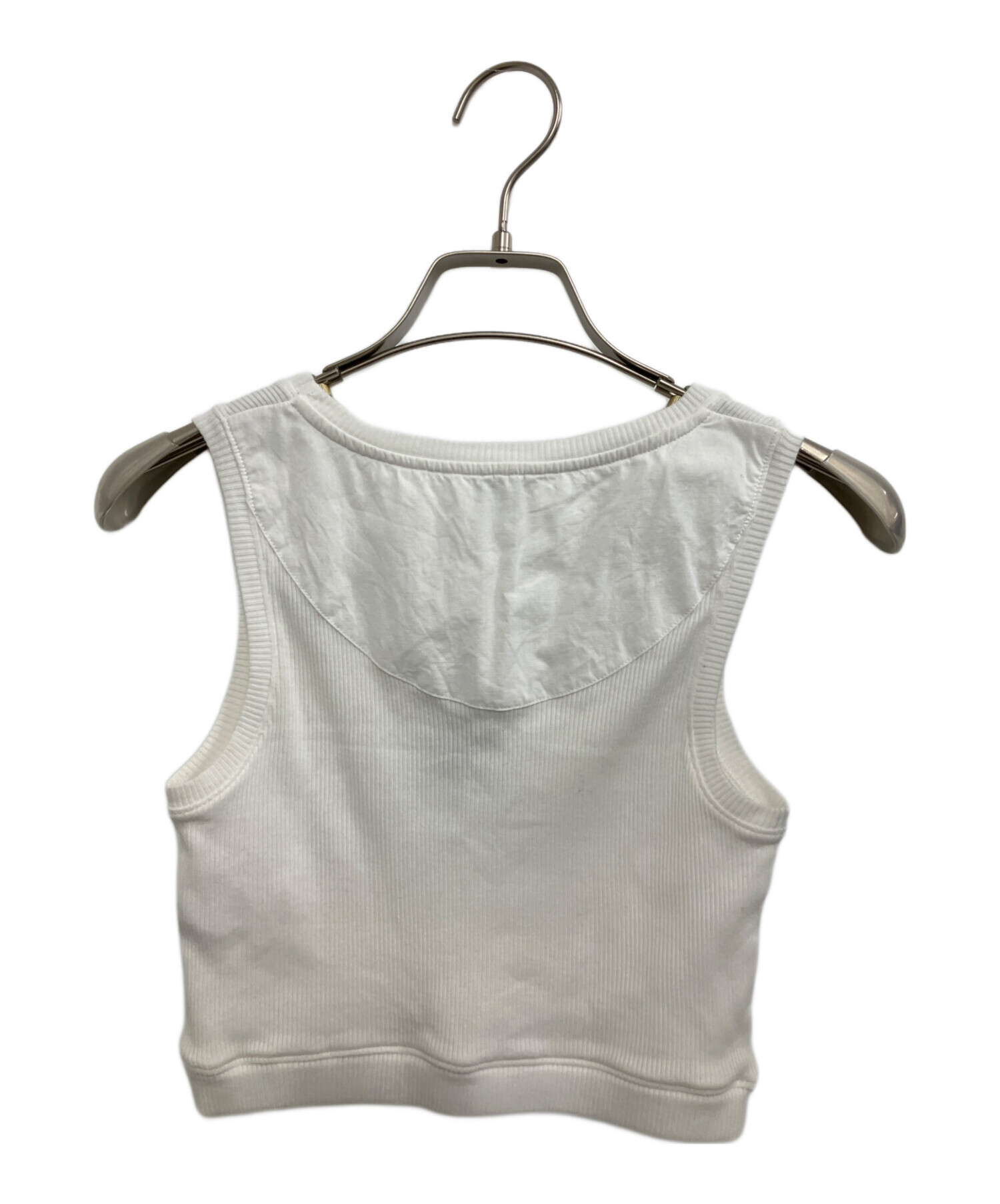 中古・古着通販】LOEWE (ロエベ) Cropped Cotton Anagram Tank Top