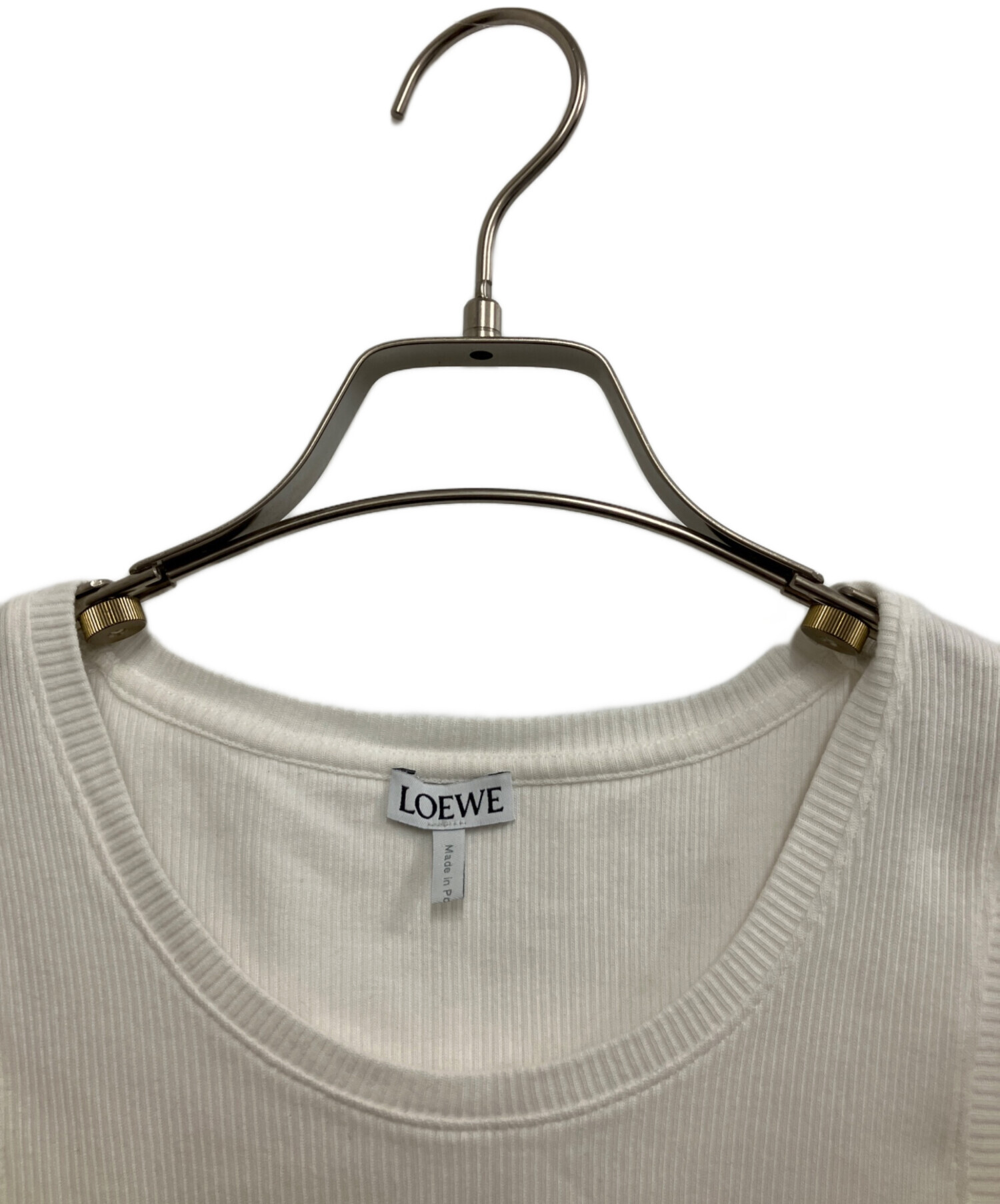 中古・古着通販】LOEWE (ロエベ) Cropped Cotton Anagram Tank Top