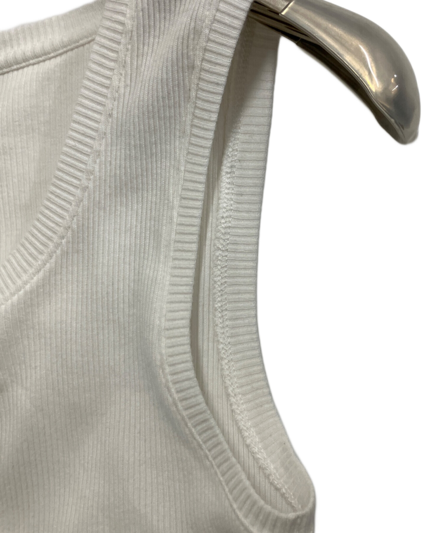 中古・古着通販】LOEWE (ロエベ) Cropped Cotton Anagram Tank Top