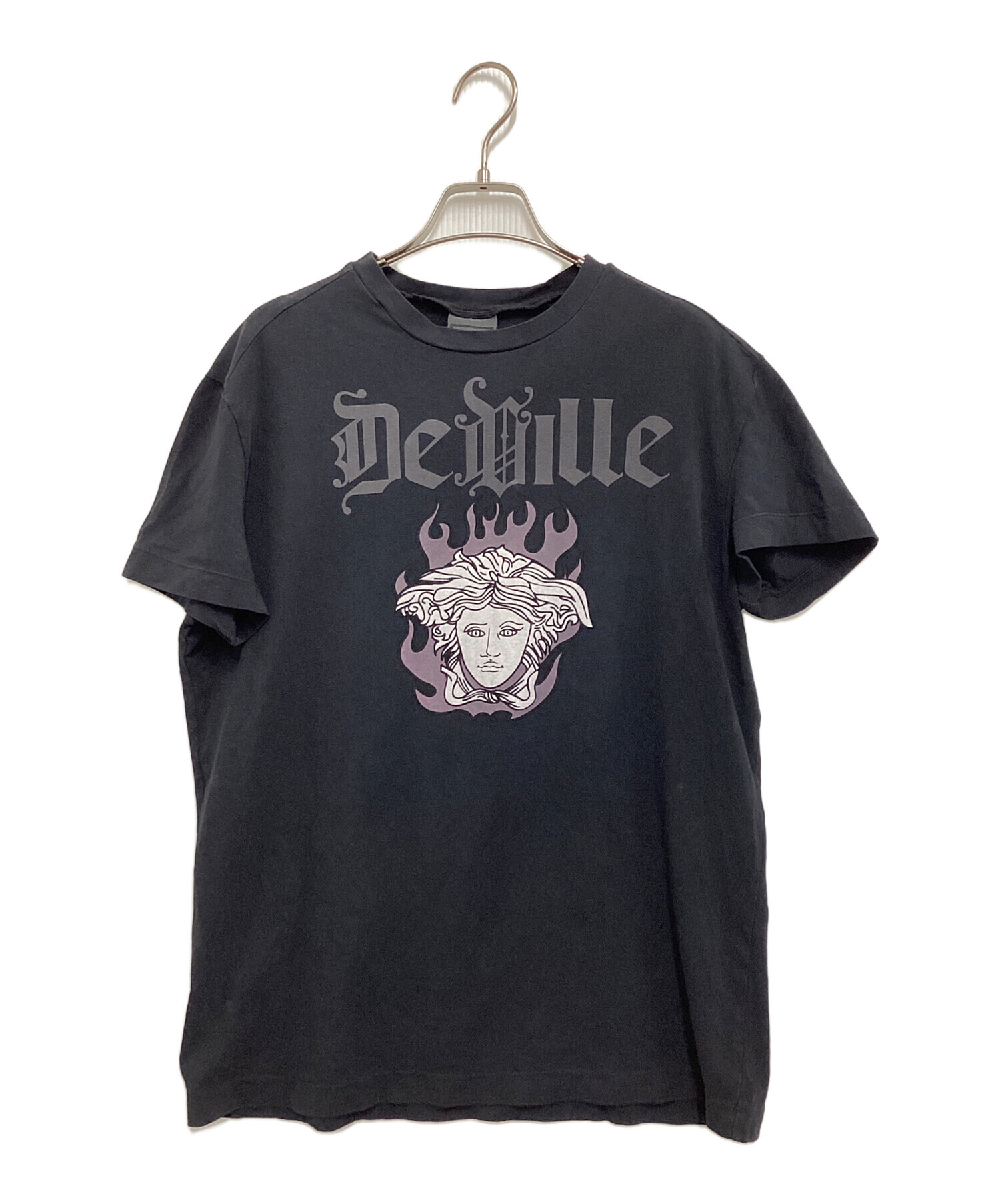 中古・古着通販】VERSACE (ヴェルサーチェ) 半袖カットソー ブラック 