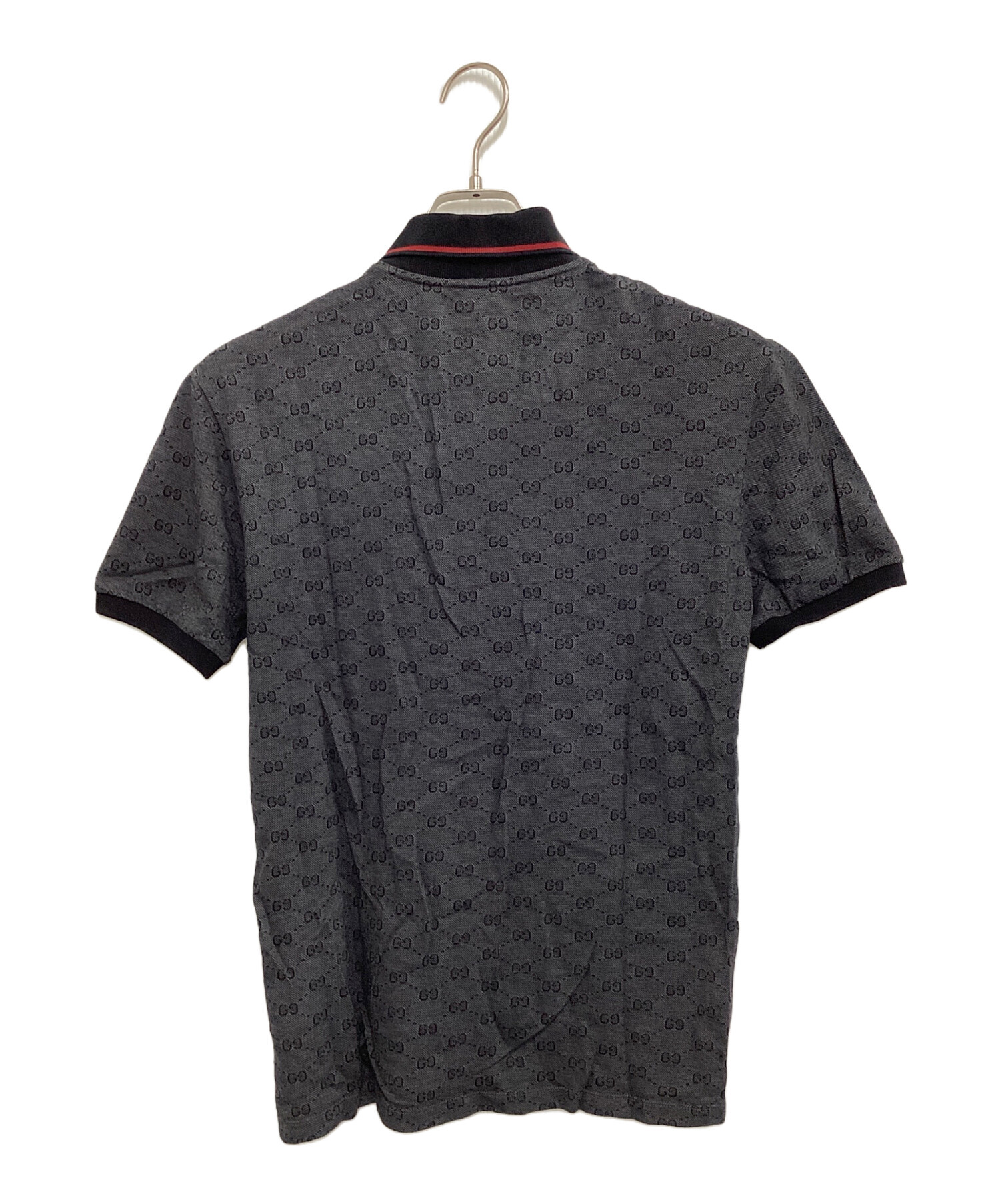 美品✨GUCCI グッチ 半袖 ポロシャツ シェリーライン 総柄 コットン L 中古・古着通販】GUCCI (グッチ) GG柄シェリーラインポロシャツ