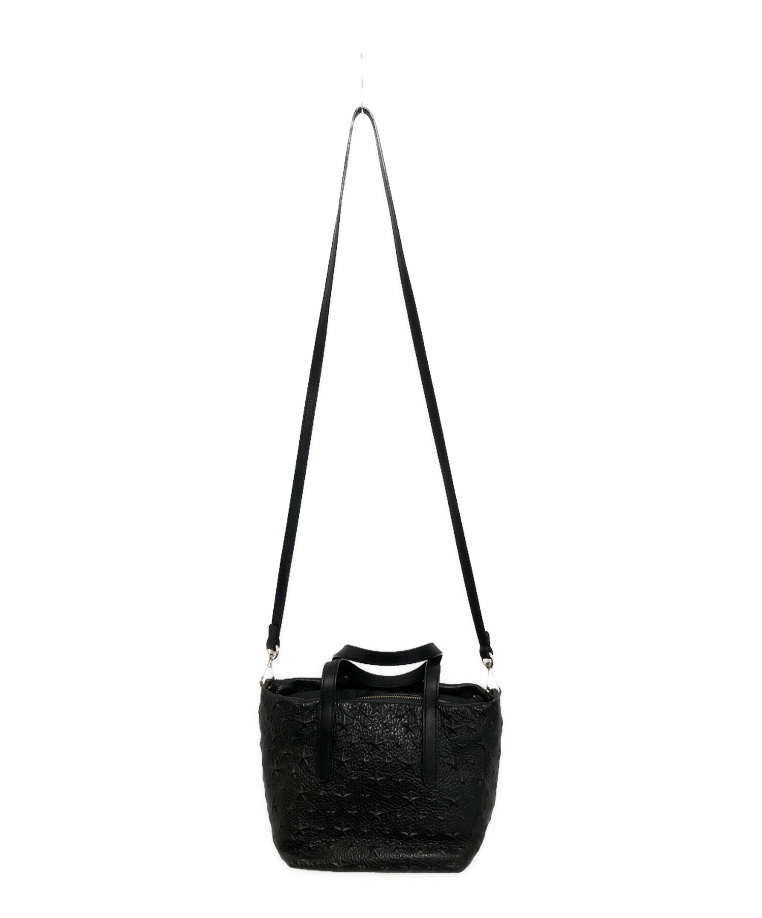 ⭐️LOVE⭐️JIMMY CHOO 2wayバッグ 中古・古着通販】JIMMY CHOO (ジミーチュウ) 2WAYバッグ ブラック