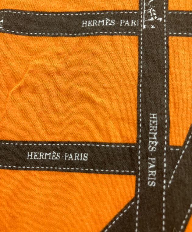 中古・古着通販】HERMES (エルメス) リボン柄半袖Tシャツ イエロー