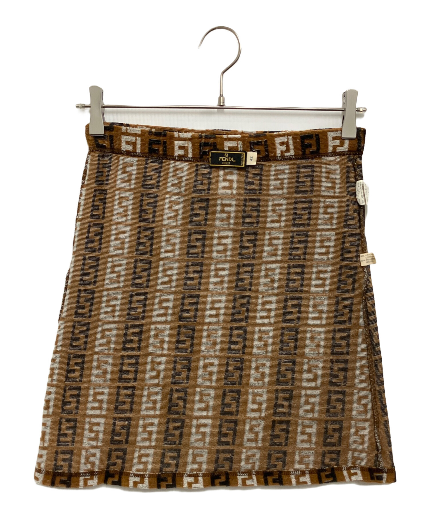 FENDI スカート 中古・古着通販】FENDI (フェンディ) スカート ブラウン サイズ:L