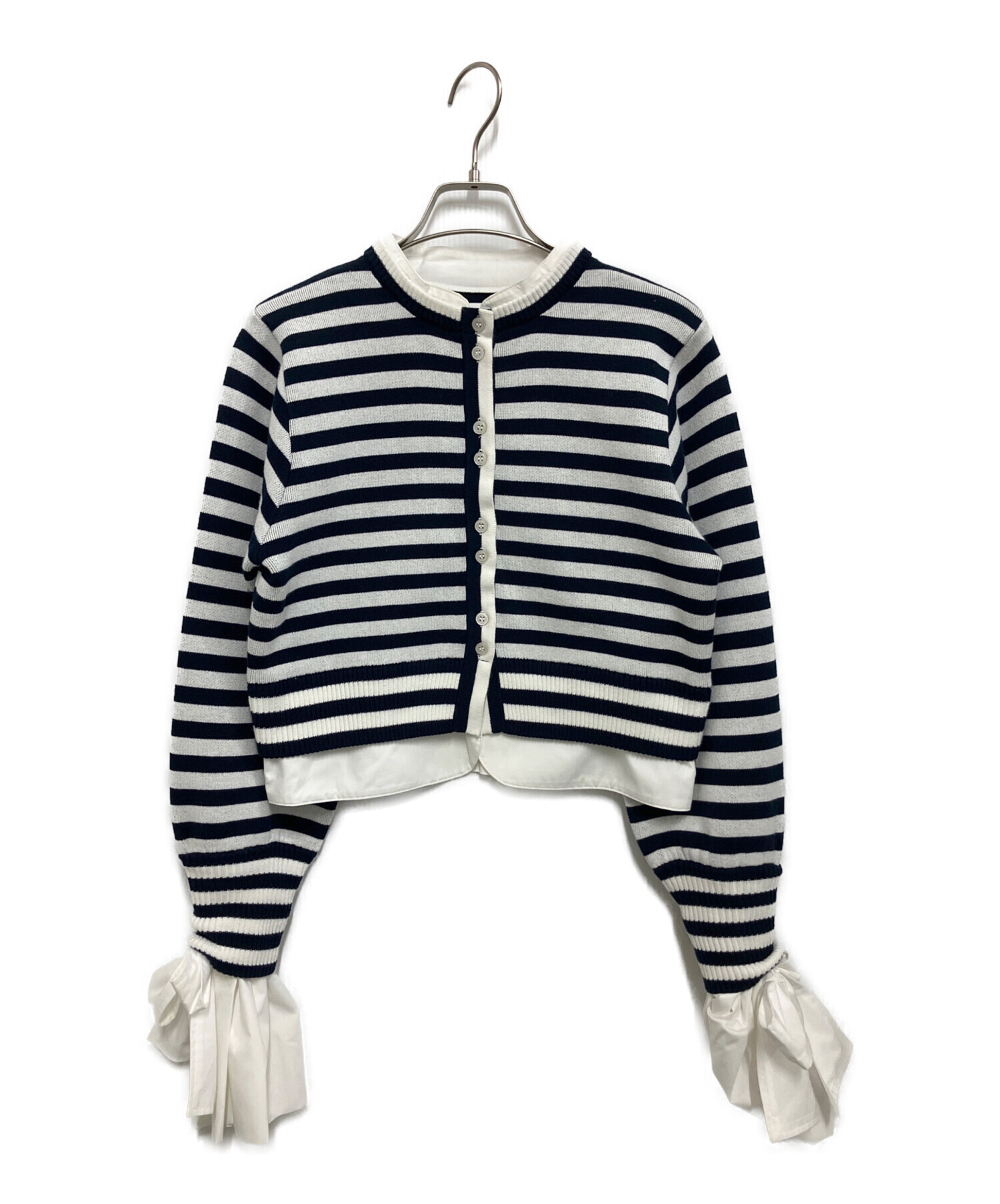 中古・古着通販】Bibiy. (ビビィ) ANGELIQUE KNIT ホワイト×ブルー